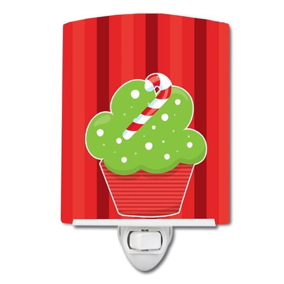 Christmas Cupcake Ceramic Night Light