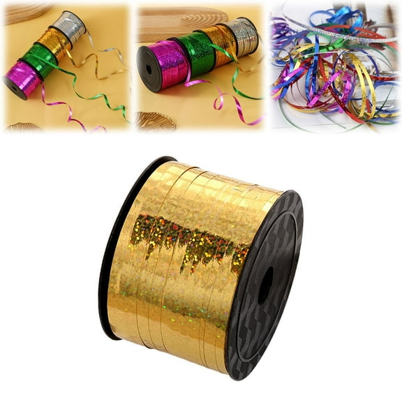 Christmas Curling Ribbon 100 Yard Ribbon For Flower Bouquet Crimped Curling Ribbon Metallic Balloon Ribbon Wrap Ribbon Balloon String Shiny Wrapping Ribbon For Crafts Birthday Wedding Decoration
