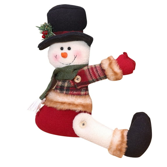 Christmas Curtain Buckle Decoration, Christmas Creative Curtain, Elderly Person, Snowman, Cartoon Doll Curtain Buckle 14.9"