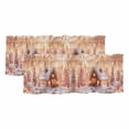 thumbnail image 1 of Christmas Curtain Valances for Windows, Kitchen Valance Window Treatments Panel 2 Pack, Xmas Tree Snowflake House Rod Pocket Short Curtains for Bathroom Bedroom 42 x 18 Inch, 1 of 8