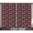 thumbnail image 1 of Ambesonne Christmas Curtains 2 Panel Set, Balls and Baubles, 108" x 90", Multicolor, 1 of 3
