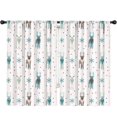 thumbnail image 1 of Christmas Curtains for Bedroom and Living Room, Polyester Window Panels with Reindeer and Other Christmas Animal Patterns, 52x84 Inches, Thermal Insulated Room Darkening, 2 Panels, 1 of 5