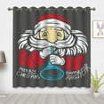 thumbnail image 1 of Christmas Curtains, Colorful Santa Claus Print Curtains, Blackout Curtains Suitable for Room Bedroom Decoration, Christmas Gifts(Rod Pocket), 1 of 5