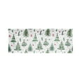 thumbnail image 1 of Christmas Curtains, Kitchen Curtains, Christmas forest Short Curtains with Green Tree Pattern, Polyester Material, 140x70cm Size, Sunshade Curtains, Partition Curtains, Easy Installation, 1 of 6