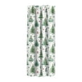thumbnail image 1 of Christmas Curtains, Kitchen Curtains, Christmas forest Short Curtains with Green Tree Pattern, Polyester Material, 140x70cm Size, Sunshade Curtains, Partition Curtains, Easy Installation, 1 of 6