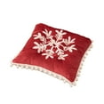 thumbnail image 1 of Christmas Cushion - Breathable Polyester Cover with Soft Cotton-Linen Fill, Festive Reindeer/Santa/Tree Prints for Indoor & Outdoor Chairs, Non-Sag Comfort, 1 of 6