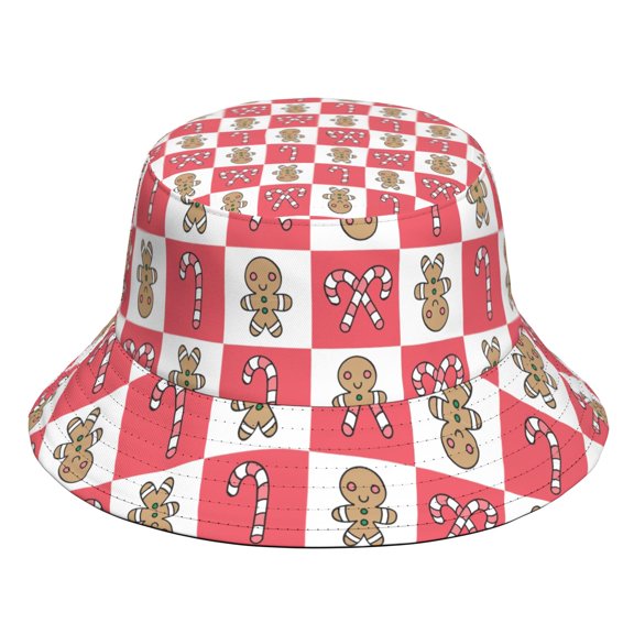 Christmas Custom All-Over Print Bucket Hat, Personalized Acrylic Fisherman Hat, Soft and Warm Casual Outdoor Cap for Daily Wear
