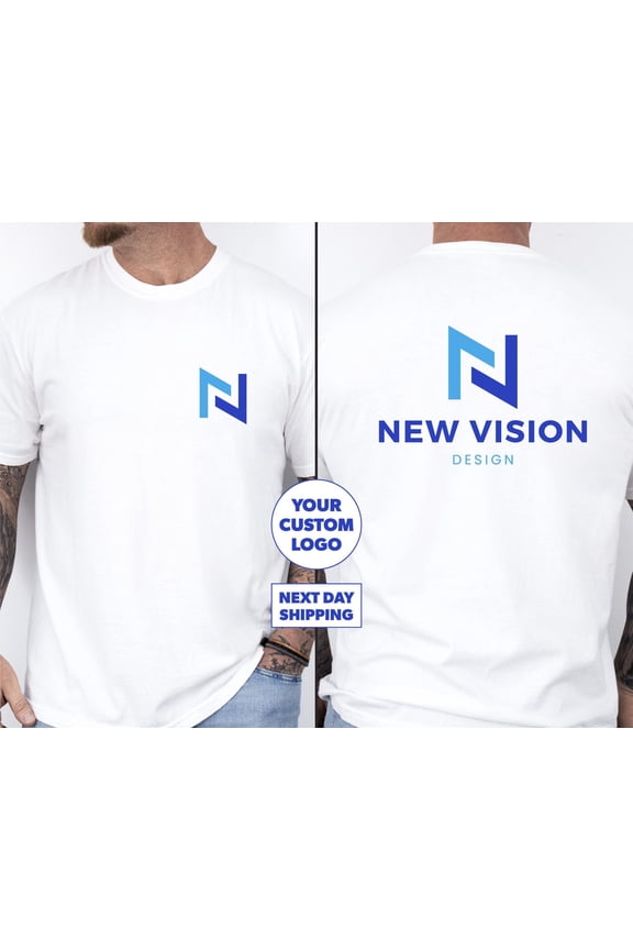 Christmas Custom Logo Design Front amp Back Shirt Company Logo Merch Personalized Personal