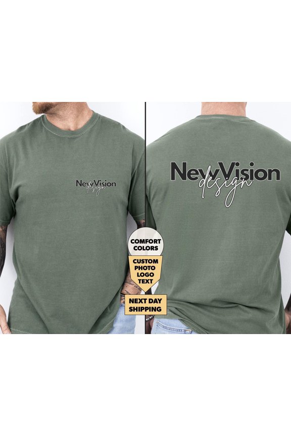 Christmas Custom Logo Design Front amp Back Shirt Company Logo Merch Personalized Personal