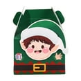 thumbnail image 1 of Christmas Cute 3D Candy Boxes Perfect For Small Gifts And Treats, Sturdy Cardboard Cookie Boxes For Parties Gift Wrapping And Party Favors, Featuring Adorable Elf Snowman, 1 of 6