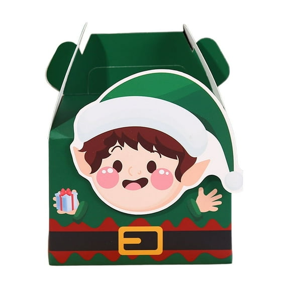 Christmas Cute 3D Candy Boxes Perfect For Small Gifts And Treats, Sturdy Cardboard Cookie Boxes For Parties Gift Wrapping And Party Favors, Featuring Adorable Elf Snowman