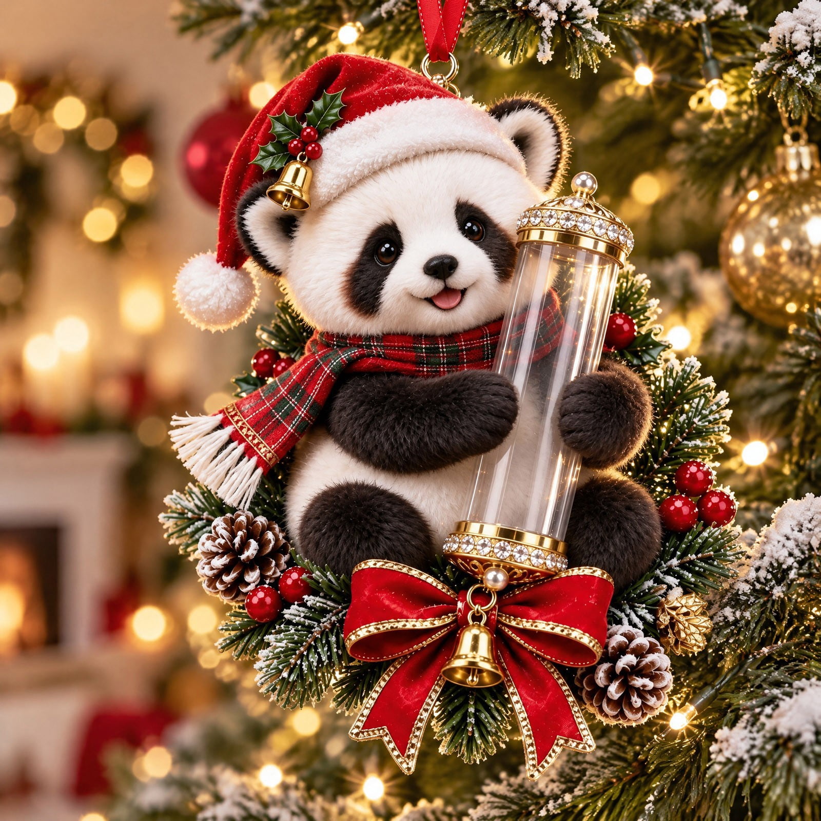 Christmas Cute Animal Cash Gift Ornament, Acrlic Money Holder Hanging ...