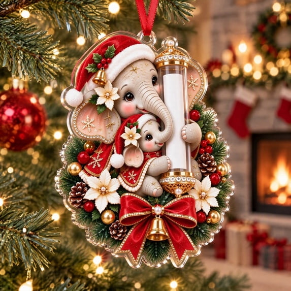 Christmas Cute Animal Cash Gift Ornament, Acrlic Money Holder Hanging Decoration for Christmas Tree, Gift to Friends and Family