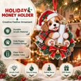 thumbnail image 1 of Christmas Cute Animal Cash Gift Ornament, Money Holder Hanging Christmas Decorations, 2d Flat Christmas Money Holders for Cash for Tree, Holiday (Dog), 1 of 7
