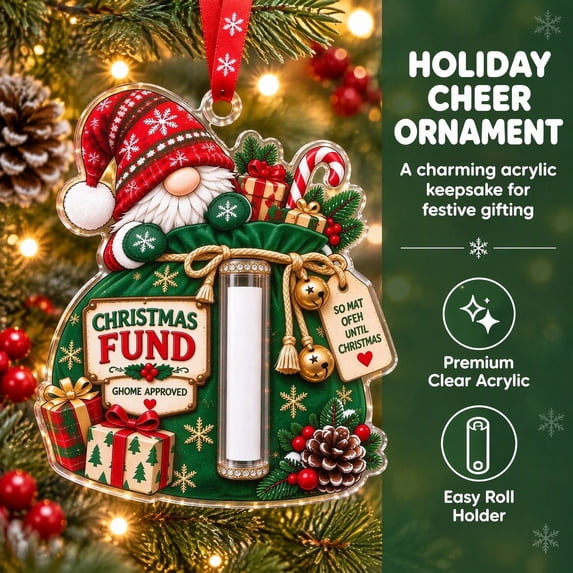 Christmas Cute Animal Cash Gift Ornament, Money Holder Hanging Christmas Decorations, 2d Flat Christmas Money Holders for Cash for Tree, Holiday (Gonme)