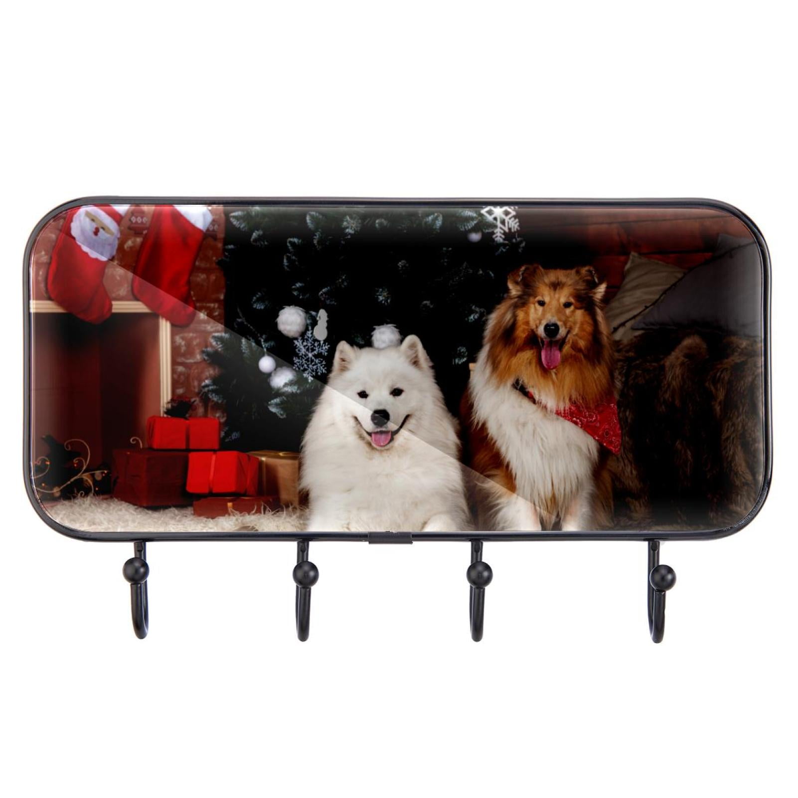 Christmas Cute Dog Puppy Pet Premium Self Adhesive Key Holder ...