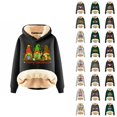 thumbnail image 1 of Christmas Cute Gnomes Hoodies for Women 2025 Long Sleeve Heavyweight Holiday Hooded Sweatshirt Pullover Tops, 1 of 5