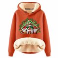 thumbnail image 1 of Christmas Cute Gnomes Hoodies for Women 2025 Long Sleeve Heavyweight Holiday Hooded Sweatshirt Pullover Tops, 1 of 4