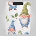 thumbnail image 1 of Christmas Cute Gnomes Leaves Cartoon Foldable Binder Folder Clipboard with Pen Slot Double Clips A4 Size File Storage, 1 of 8