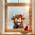 thumbnail image 1 of Christmas Cute Little Calf Window Stickers – Adorable Farm Animal Holiday Decals for Home Office Window Christmas Decor Easy Apply Removable No Residue Winter Festive Decoration, 1 of 2