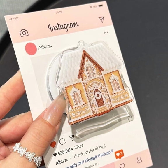 Christmas Cute Phone Grip for MagSafe,Christmas MagSafe Grip, XMas Collection Phone Grip, Magsafe Popsocket Series, Grip for iPhone MagSafe Cases Book Grip Cute