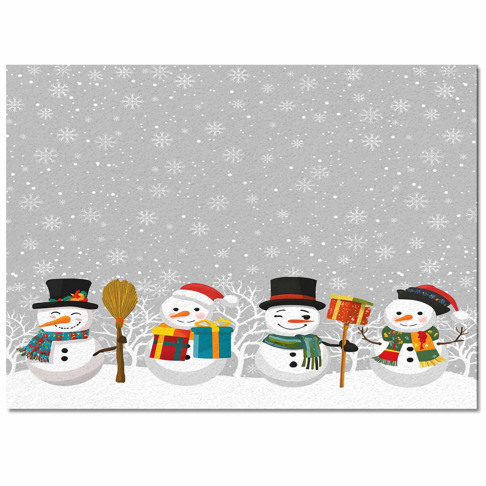 Christmas Cute Snowman Area Rug 2x3ft Snowflakes Winter Grey Texture ...