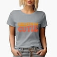 thumbnail image 1 of Christmas Cutie, Groovy Retro Wavy Text Merch Gift, Heather Grey T-Shirt, Large, 1 of 5
