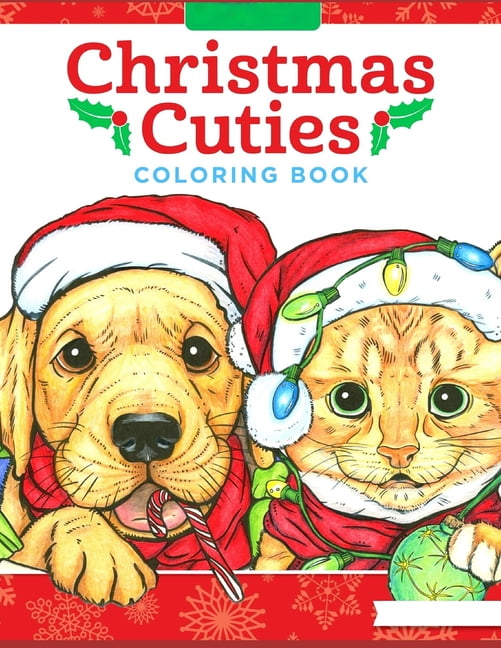 Christmas Cuties Coloring Book : Anxiety CHRISTMAS Coloring Books For Adults And Kids Relaxation And Stress Relief (Paperback)