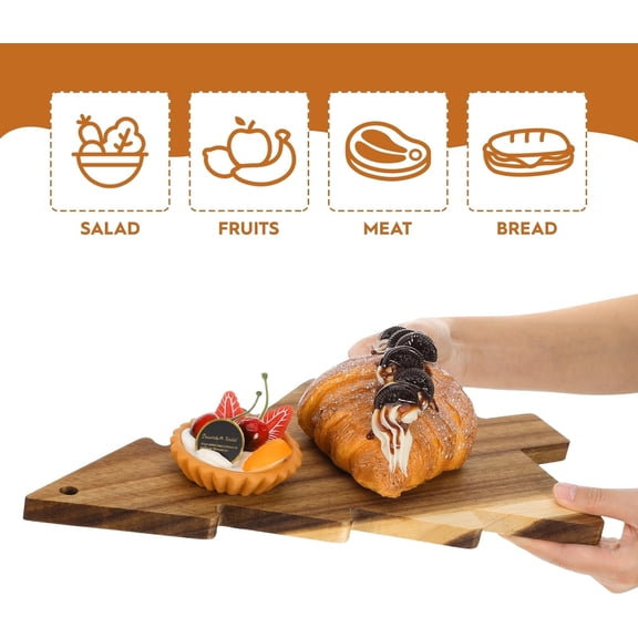 YEAHIBABY tree board Christmas Tree Chopping Board Beige 1Pack for Kitchenware