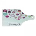 thumbnail image 1 of Christmas Cutting Board, Colorful Graphic Baubles Retro Snowflake Ornaments Celebration Hand Writing, Decorative Tempered Glass Cutting and Serving Board, Wine Bottle Shape, Multicolor, by Ambesonne, 1 of 1