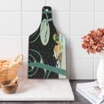 thumbnail image 1 of Christmas Cutting Board, Small Town Snowing Winter Flying Santa with Deer Silhouette Full Moon Image, Decorative Tempered Glass Cutting and Serving Board, in 3 Sizes, by Ambesonne, 1 of 2