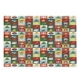 thumbnail image 1 of Christmas Cutting Board, Xmas Theme Santa Claus Surprise Boxes Cones Jingle Bells Tree Ornaments in Boxes, Decorative Tempered Glass Cutting and Serving Board, Large Size, Multicolor, by Ambesonne, 1 of 1