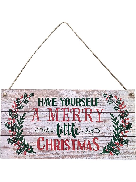 Christmas Dcor Wood Hanging Sign Merry Christmas