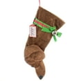 thumbnail image 1 of Christmas Dachshund Tan Stocking Fabric Pet Best Friend Hotdog Hh15, 1 of 2