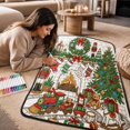 thumbnail image 1 of Christmas DIY Coloring Throw Blanket, Nutcracker Fireplace Line Art with 24 Markers, Holiday Craft Blanket, 1 of 4