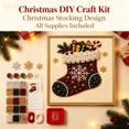 thumbnail image 1 of Christmas DIY Craft Kit for Adults, Complete Holiday Ornament Making Set with All Supplies, Festive Handmade Decor for Christmas Tree, Wall & Indoor Home Decoration, 1 of 5
