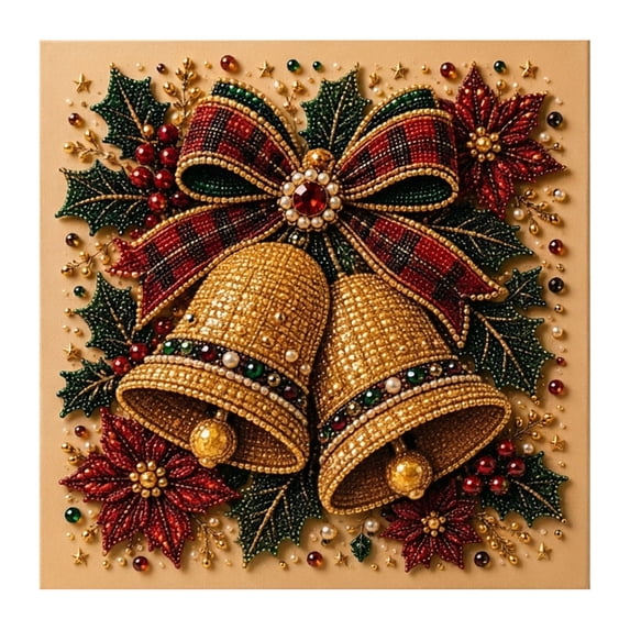 Christmas DIY Craft Kit Decoration Set, Holiday Handmade Ornament Project, pearl art diy kit Creative Seasonal Artwork Activity, Pearl Painting for Adults Home Decor Gift and Hobby Craft