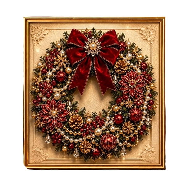 Christmas DIY Craft Kit, Holiday Themed Wall Decor Set, Creative Handmade Gift