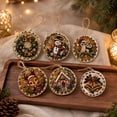 thumbnail image 1 of Christmas DIY Diamond Art Hanging Ornaments, 6-Piece Christmas Craft Kit with Sparkling Tree Pendants for Holiday Home Decor and Handmade Gifts, 1 of 7