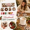 thumbnail image 1 of Christmas DIY Diamond Painting Coaster Kit 4 Pack Classic Holiday Rhinestone Art Set with Tools Easy Home Table Decor Gift for Adults Kids, 1 of 9