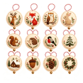 thumbnail image 1 of Christmas DIY Embroidery Kit Ornament Set with 12 Holiday Hanging Patterns Felt Needlework Craft Kit for Adults, （Style C）, 1 of 4