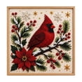 thumbnail image 1 of Christmas DIY Pearl Diamond Art Kit, Christmas Pearl Diamond Painting Craft Kit Wall Art Home Decor, Christmas Cardinal Pattern A-1pcs, 1 of 3