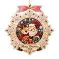 thumbnail image 1 of Christmas DIY Pearl Diamond Painting Hanging Ornament, Santa Claus 2D Diamond Art Wall Door Hanger Craft Kit for Xmas Home Decor, 1 of 4