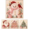 thumbnail image 1 of Christmas DIY Pearl Painting Set, 7.87inch Pearl Diamond Art Diy Kits DIY Pearl Painting Kit,Ideal As A Handmade Holiday Gifts - (snowman), 1 of 5