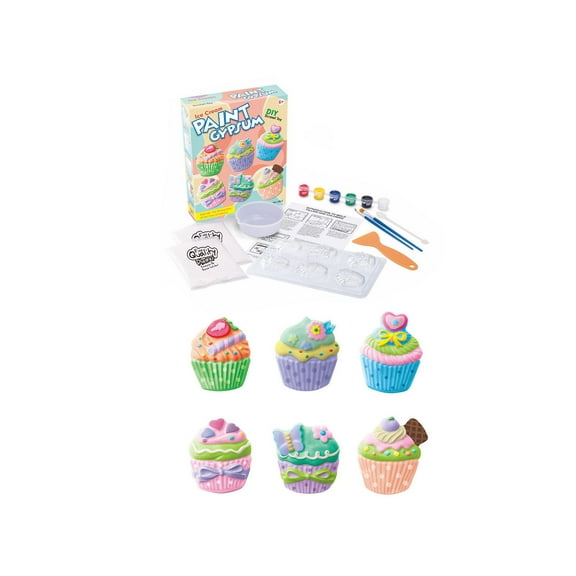 Christmas DIY Plaster Painting Kit, 30ml Graffiti Coloring Set with Multiple Figurines, Creative Art Activity for 6+ Years