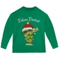 thumbnail image 1 of Christmas Dabbing Cactus Felices Fiestas Happy Holidays Toddler Long Sleeve T Shirt Green 2T, 1 of 1