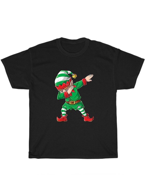 Christmas Dabbing Elf Dab Dance Xmas Family Matching T-Shirt Unisex Funny Gift