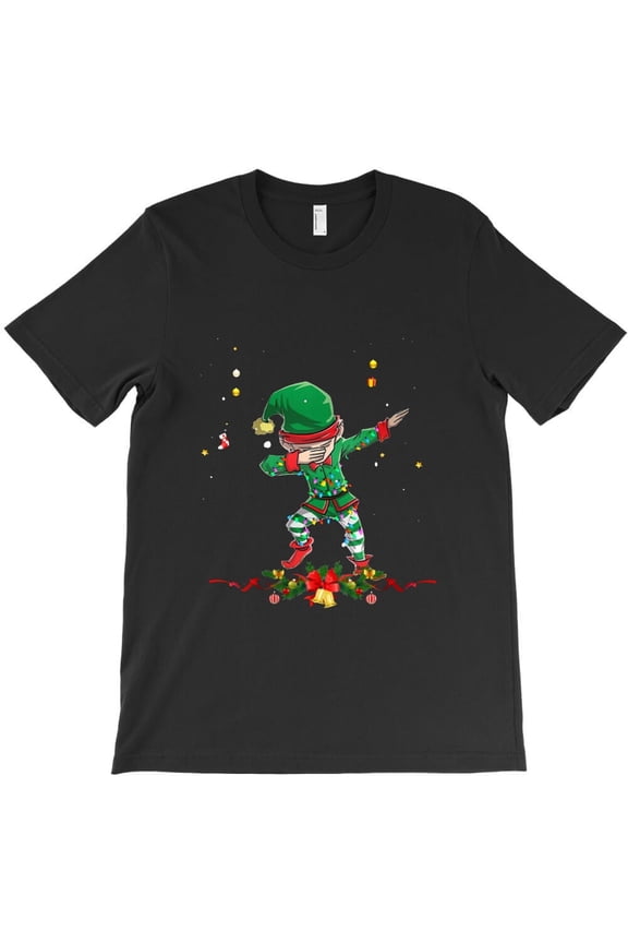 Christmas Dabbing Fairy Funny Holiday Dance Graphic H2483 Unisex T-Shirt, Up to 5XL Available