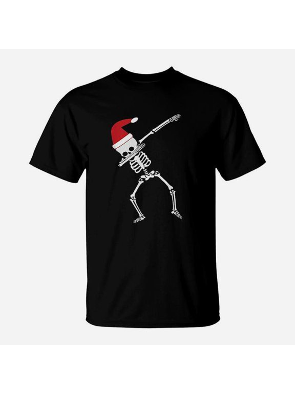 Christmas Dabbing Skeleton Funny Dab Dance TShirt