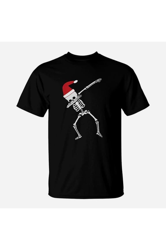 Christmas Dabbing Skeleton Funny Dab Dance TShirt